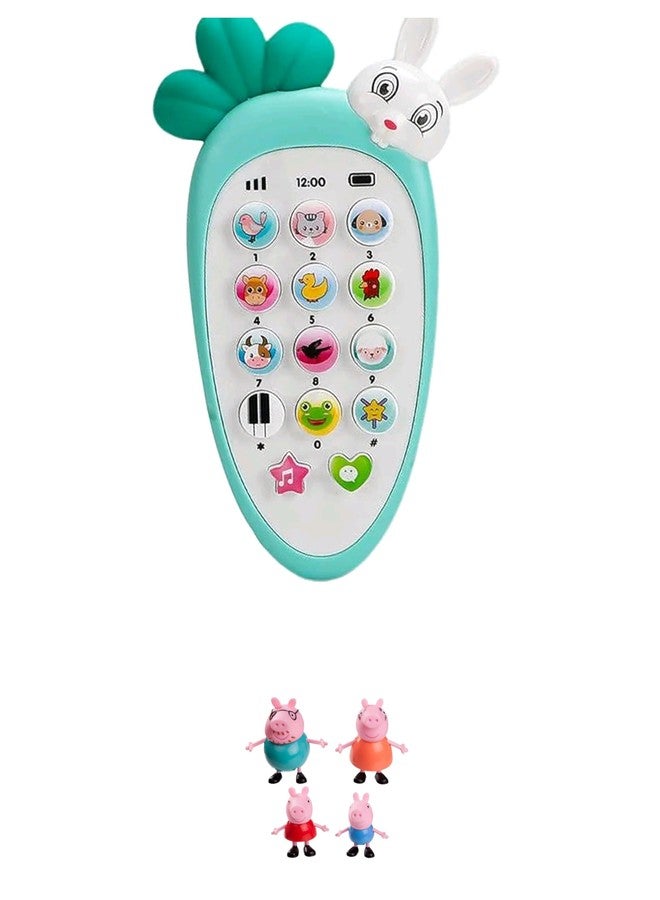 Manos Soft Rabbit Mobile with Light and Sound 4 Cartoon Figure Combo Pack - Image 1